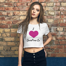 Load image into Gallery viewer, I Love SaraFina Co. CROP-TEE
